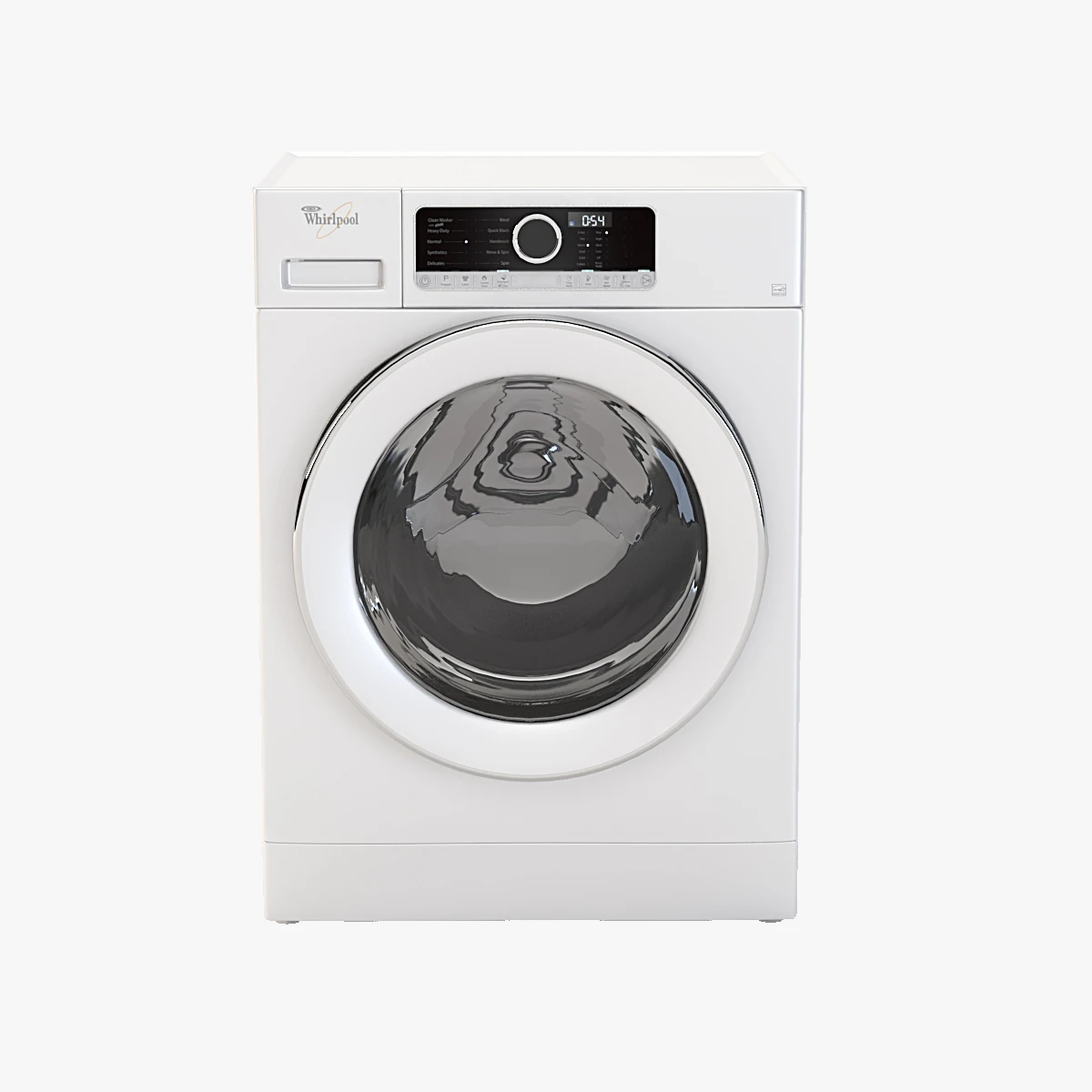 Whirlpool 2.3 Cu.Ft Compact Washer With Tumble Fresh 3D Model_01